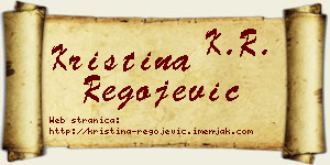 Kristina Regojević vizit kartica